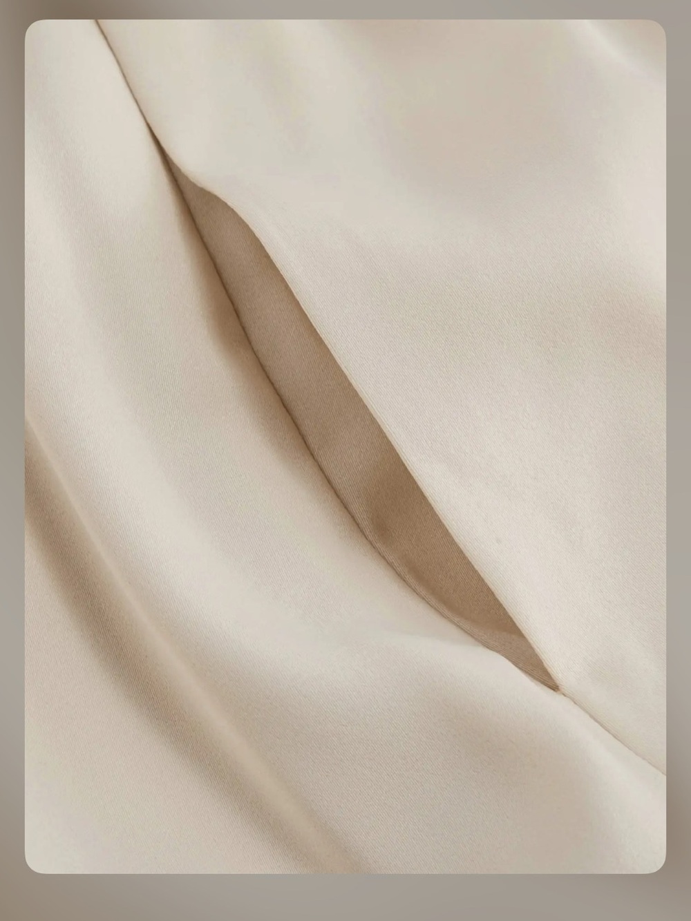 Cider SATIN MID RISE POCKET WIDE LEG TROUSERS WC11-31 M - Picture 6 of 6